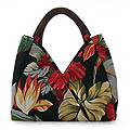 Cotton 'Lotus Rose' Handbag (Thailand)