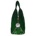 Cotton 'Green Fantasy' Shoulder Bag (Thailand)