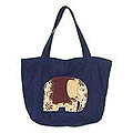 Cotton 'Cinnamon Elephant' Handbag (Thailand)