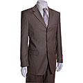 Mantoni Men's Taupe 3-button Wool Suit