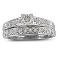 10k White Gold 1/2ct TDW Diamond Bridal Ring Set (I-J, I2)