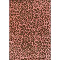 Hand-tufted Damask Wool Rug (4'6 x 6'6)