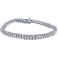 10k White Gold 1ct TDW Diamond Bracelet (J-K, I2-I3)