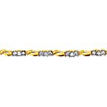 10k Yellow Gold 1ct TDW Diamond Bracelet (J/K, I2/I3)