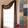Aretha Velvet Diamond Burnout 6-yard Scarf Valance