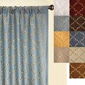 Medici Trellis Embroidered Curtain Panel (55 in. x 96 in.)