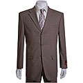 Mantoni Red Labeled Taupe Stripe Wool Suit