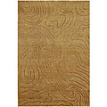 Hand-knotted Manjeri Hand-spun Wool Rug (5'6 x 8'6)
