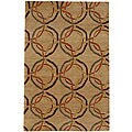 Hand-knotted Boli Hand-spun Wool Rug (5'6 x 8'6)