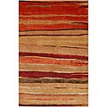 Hand-knotted Amman Hand-spun Wool Rug (5'6 x 8'6)