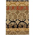 Hand-knotted Maputo Wool Rug (3'6 x 5'6)
