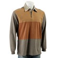 Axis Men's Heather/ Rust Cotton Rugby Shirt