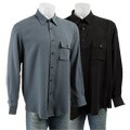 Axis Men's Textured Solid Long-sleeve Shirt