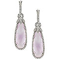 14k Gold 1/2ct Diamond TDW Rose de France Earrings