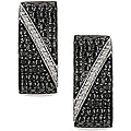 14k Gold 1ct TDW Black and White Diamond Earrings