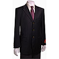 Mantoni 3-button Black Wool Blazer