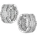 18k White Gold 2ct TDW Diamond Hoop Earrings (G-H, SI2)