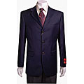 Mantoni 3-button Men's Navy Blue Wool Blazer