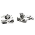Silvertone Golf Club Cuff Links