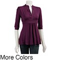 Pathway Women's Banded-sleeve Empire Waist Tunic