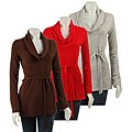 Cyrus Women's Cashmere Cable Cowl Neck Sweater