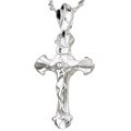 Sterling Silver 16-inch Crucifix Necklace