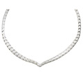 Sterling Silver 18-inch Shaped Riccio Necklace