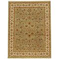 Hand-knotted Vidisha Green Wool Rug (9' x 12')