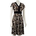 Glamour Women's V-neck Tie-back Dress