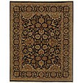 Hand-knotted Radiance Ebony Wool Rug (2' x 3')