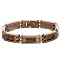 Chocolate Stainless Steel Braided Cable Bracelet