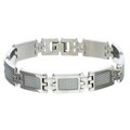 Stainless Steel and Carbon Fiber Bracelet