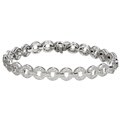 14k White Gold 2ct TDW Diamond Circle Bracelet (HI, I2-I3)
