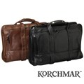 Korchmar Zippered Leather Briefcase