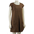 Karin Stevens Women's A-line Inverted Pleat Dress
