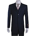 Giorgio Fiorelli Men's Navy Stripe 3-piece Suit
