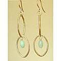 Goldfill Semiprecious Stone Earrings (USA)