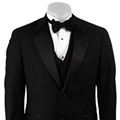 Tommy Hilfiger Men's Black 3-piece Tuxedo