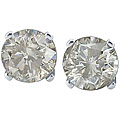 14k White Gold 1/10ct TDW Diamond Studs (J-K, I2-I3)