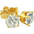 14k Yellow Gold 1/4ct TDW Diamond Studs (I-J, I2-I3)
