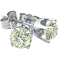 14k White Gold 1/3ct TDW Diamond Studs (I-J, I2-I3)