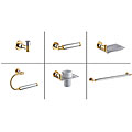 Two-tone 6-piece Bathroom Accessory Set