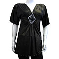 Fashion Love Metallic Short-sleeve Top