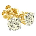 14k Yellow Gold 1ct TDW Diamond Studs (I-J, I2-I3)
