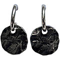 Sterling Silver Hammered Plate Earrings (Israel)