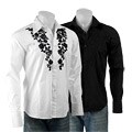 Do Denim Men's Long-sleeve Embroidered Shirt