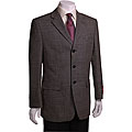 Mantoni Men's 3-button Checkered Blazer