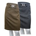 La Scala's YS Plaid Mid-length Skirt