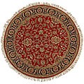Hand-knotted Radiance Hand-spun Wool Rug (3' Round)