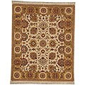 Hand-knotted Kasauli Hand-spun Wool Rug (10' x 14')
